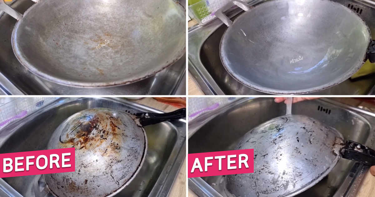 สุดทึ่ง ! วิธีขัดกระทะไหม้ให้ขาววิ้งเหมือนใหม่ ด้วย 3 สิ่งนี้จากห้องครัว